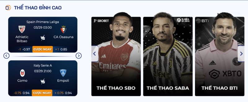 Cá cược thể thao - Thế mạnh của Bong88